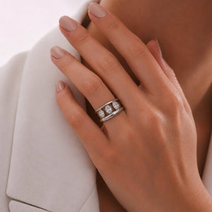 SILVER LUXE HARMONY RING - ANILLOS - Malandra Jewelry - EUWR487.7-JDR0101326-S-7