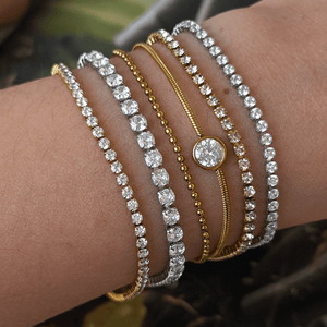 Silver Majesté Tennis Bracelet - PULSERAS - Malandra Jewelry - EUWP144.P-JDB201210-S