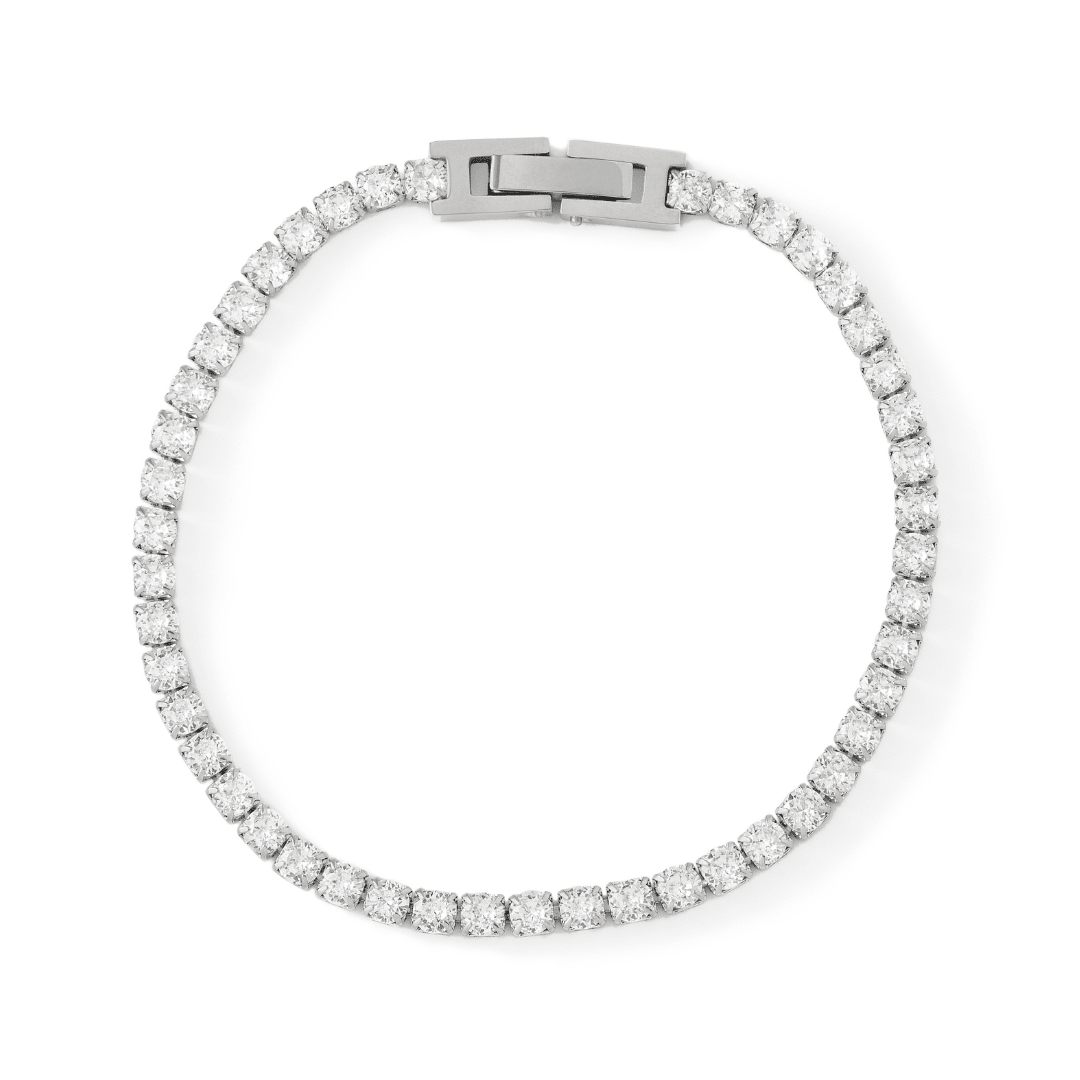 Silver Majesté Tennis Bracelet - PULSERAS - Malandra Jewelry - EUWP144.P-JDB201210-S