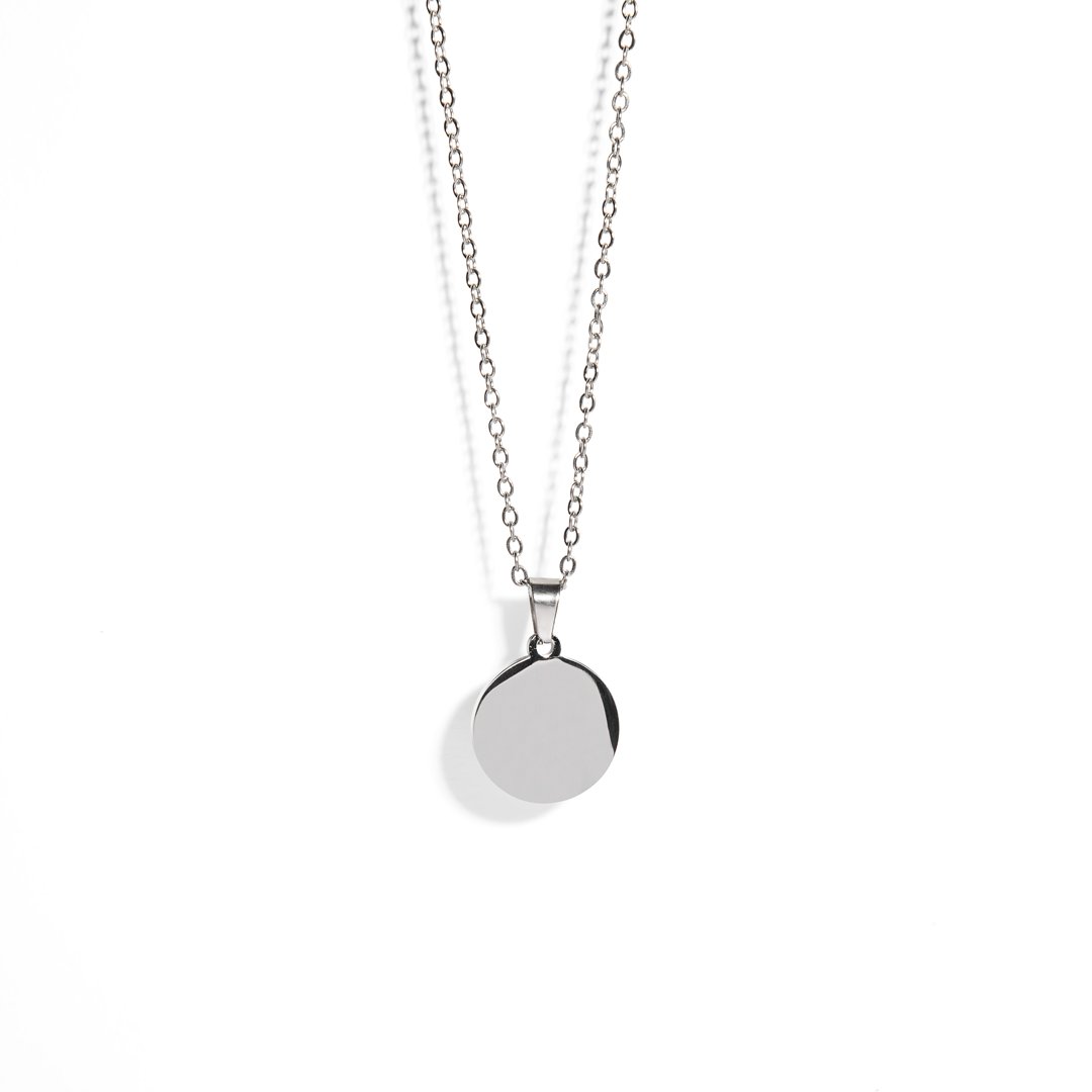 SILVER MEDAL CUSTOM NECKLACE - COLLARES - Malandra Jewelry - ESYC7.P
