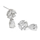 SILVER MIDNIGHT RADIANCE STUDS - ARETES - Malandra Jewelry - EZAA76.P-FSEP2412