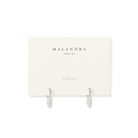 SILVER MILANO SHINE HOOPS - ARETES - Malandra Jewelry - FBA468-1EAR0060-RR