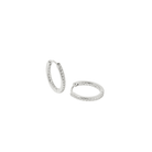 SILVER MILANO SHINE HOOPS - ARETES - Malandra Jewelry - FBA468-1EAR0060-RR