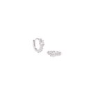 SILVER MINI GLEAM HOOPS - ARETES - Malandra Jewelry - ZWA131.P-QX01345