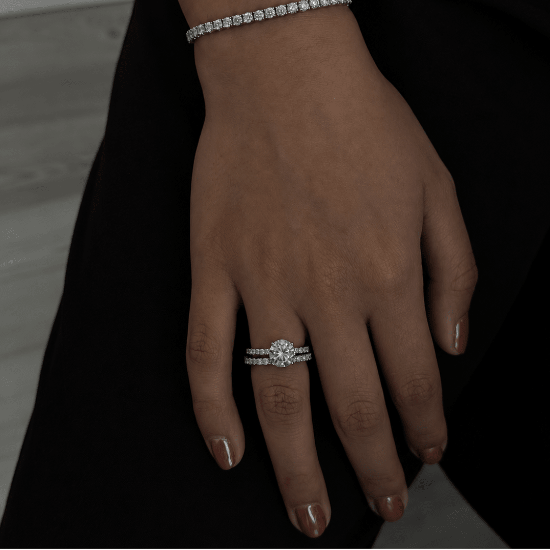 Silver Moissanite Cherish Ring - ANILLOS - Malandra Jewelry - LSR21.6-HC59141