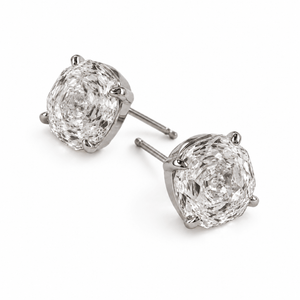 Silver Pavé Flower Studs - ARETES - Malandra Jewelry - ZWA185.P-QX04236Y