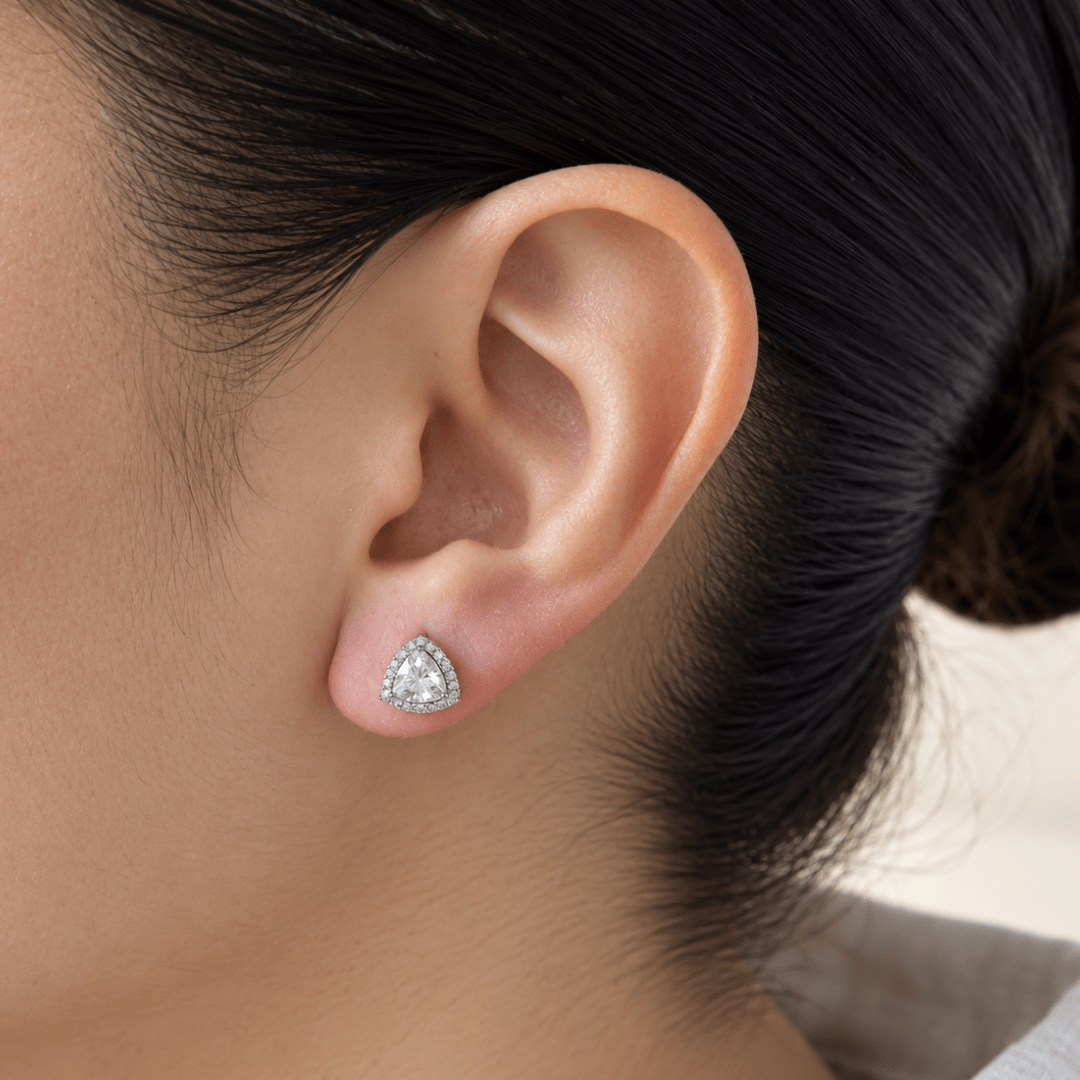 Silver Pavé Studs - ARETES - Malandra Jewelry - ZWA172.P-QX08640YN