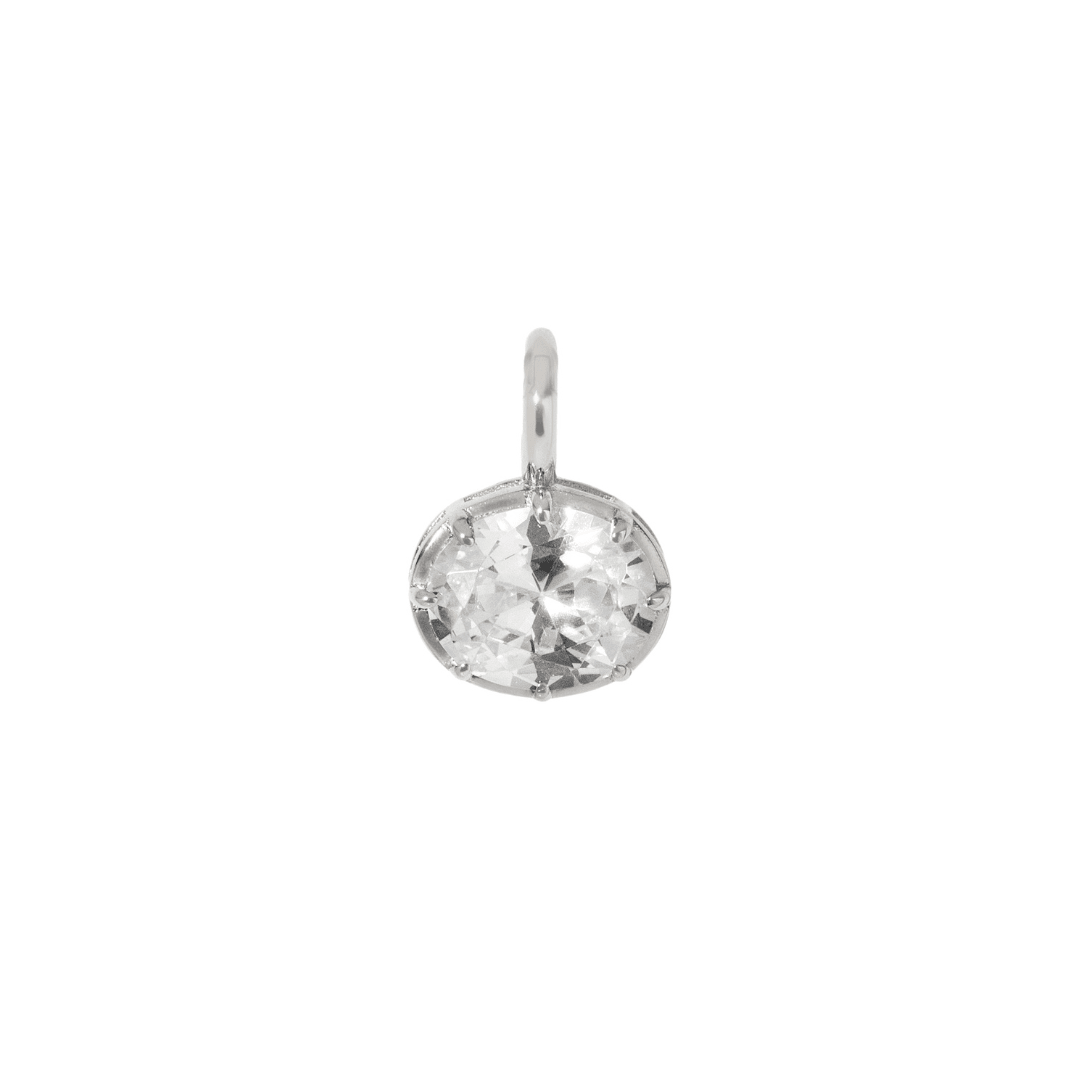 Silver Petite Oval Charm - DIJES - Malandra Jewelry - LLD8.P