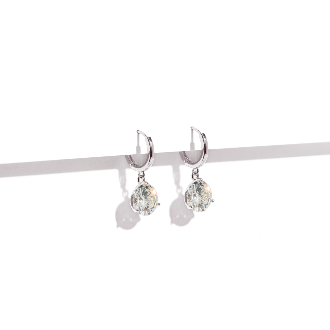 SILVER RADIANCE HOOPS - ARETES - Malandra Jewelry - ZWA67.P - QX01325