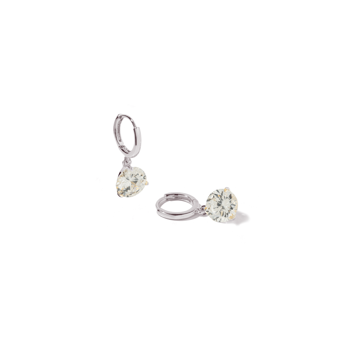 SILVER RADIANCE HOOPS - ARETES - Malandra Jewelry - ZWA67.P - QX01325