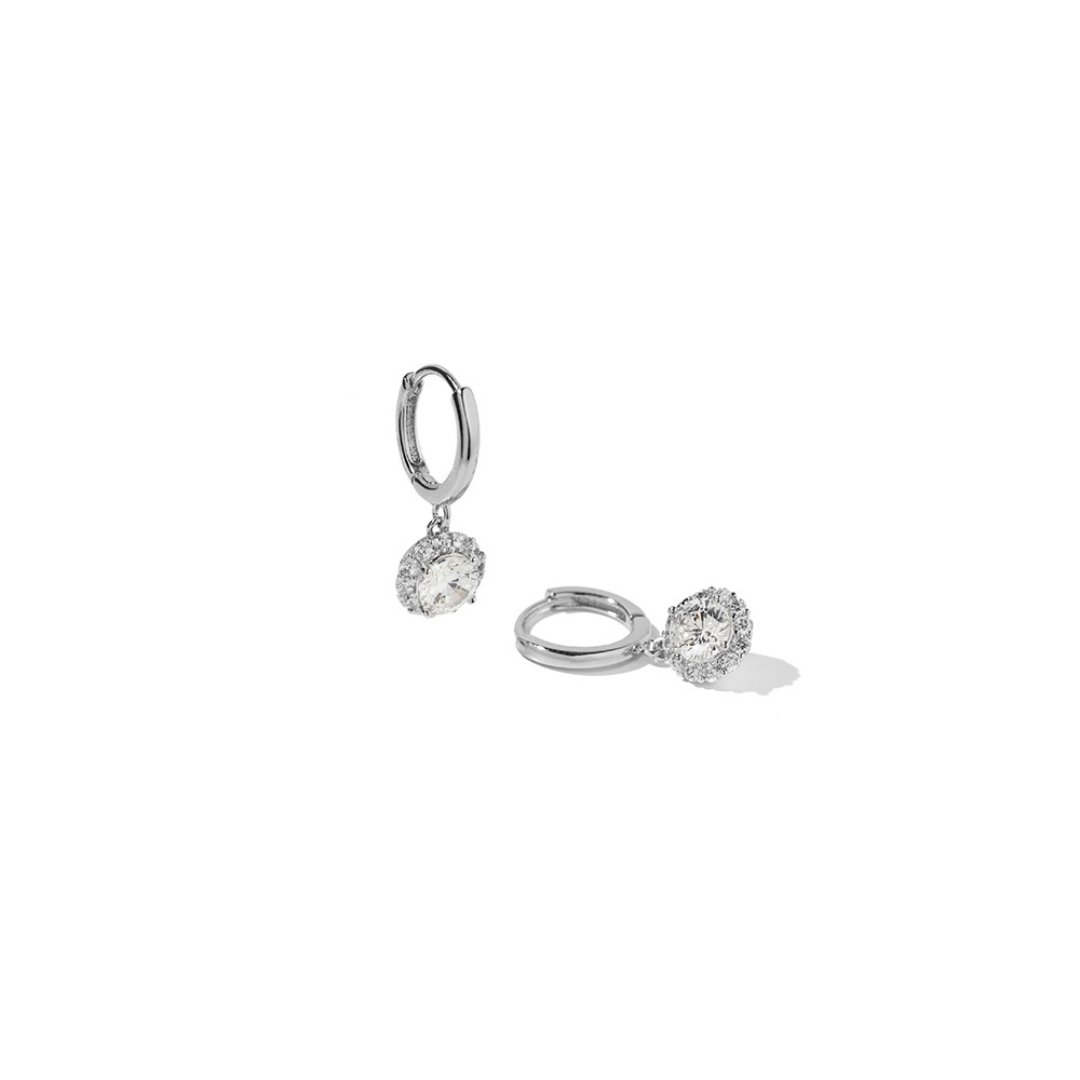 SILVER RADIANCE HOOPS - ARETES - Malandra Jewelry - ZWA67.P - QX01325