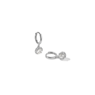 SILVER RADIANCE HOOPS - ARETES - Malandra Jewelry - ZWA67.P - QX01325
