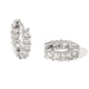 SILVER RADIANT HOOPS - ARETES - Malandra Jewelry - EZAA72.P