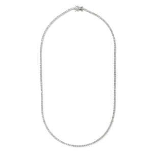 Silver Radiant Tennis Necklace - COLLARES - Malandra Jewelry - LRC11.P-SMON01-P-2-18