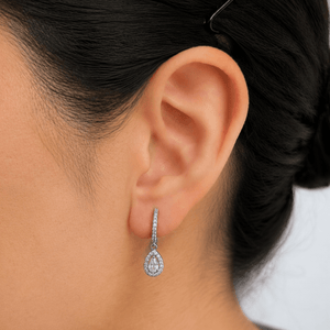 Silver Royale Drop Earrings Set - ARETES - Malandra Jewelry - ZYA10.P
