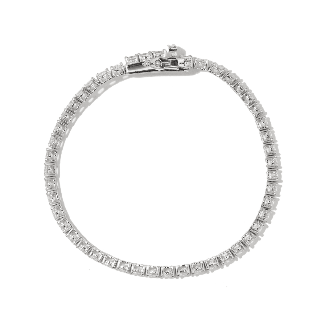 Silver Royale Tennis Bracelet - PULSERAS - Malandra Jewelry - LSP3.P-HK00051A
