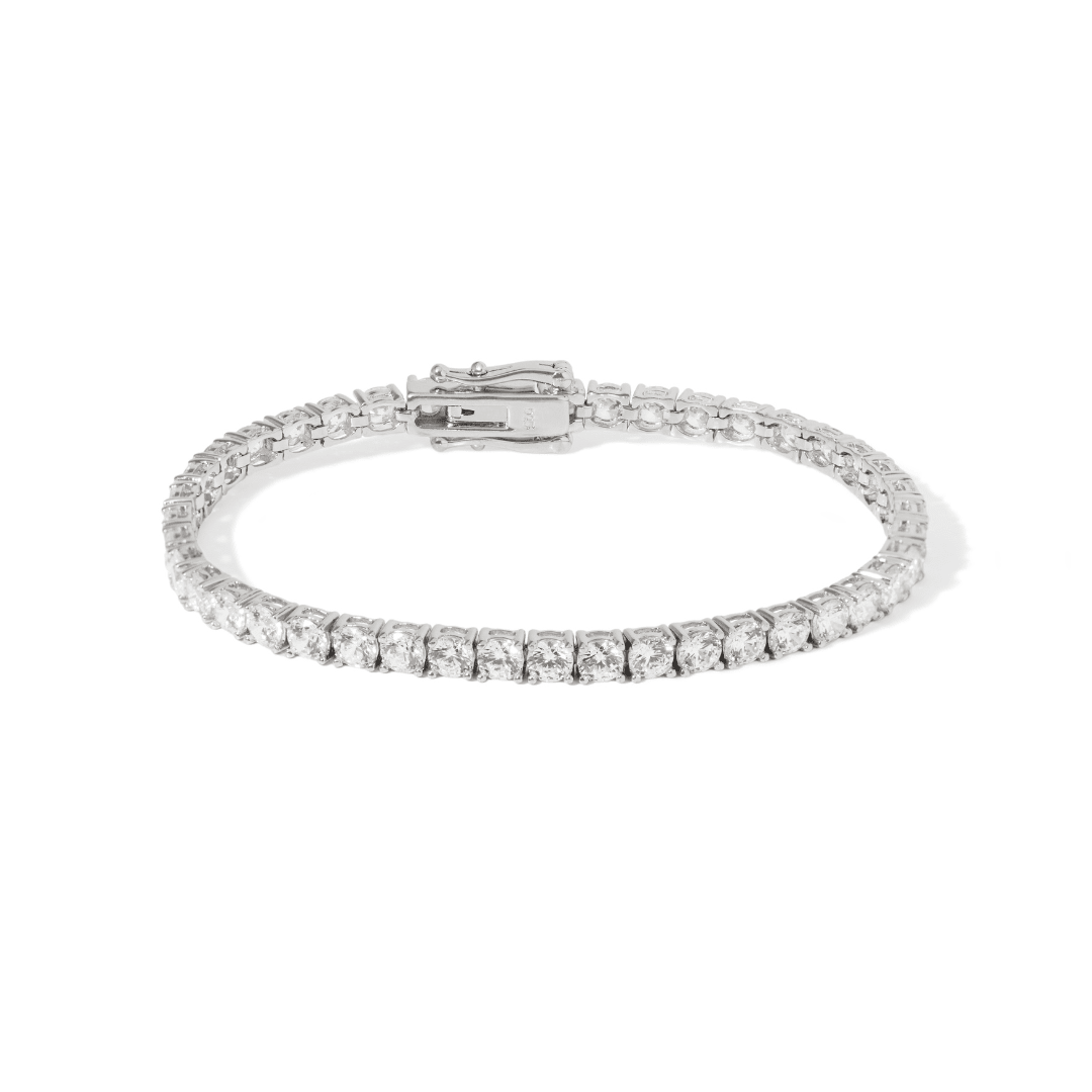 Silver Royale Tennis Bracelet - PULSERAS - Malandra Jewelry - LSP3.P-HK00051A