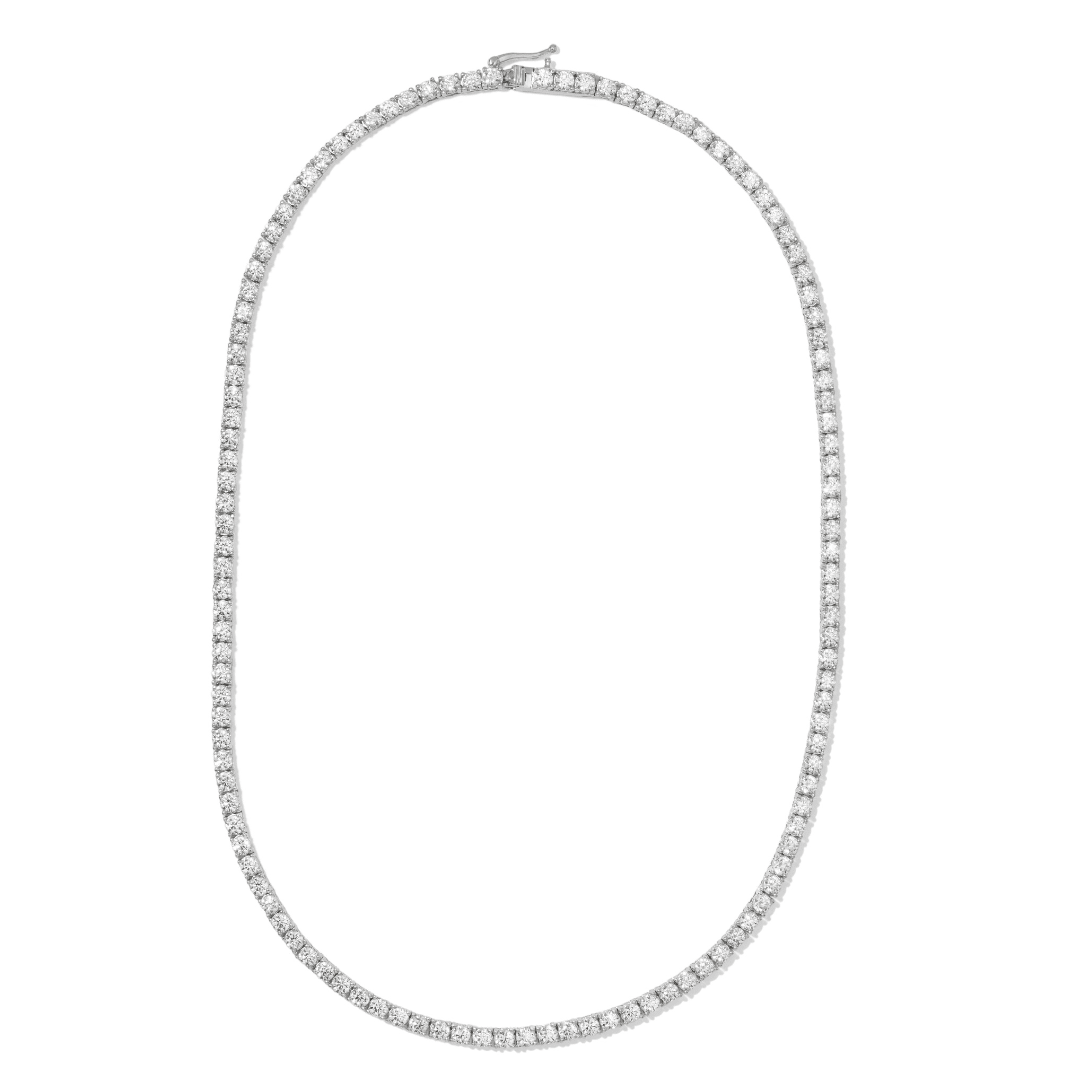 Silver Royale Tennis Necklace - COLLARES - Malandra Jewelry - LSC6.P-HK00013