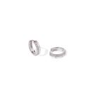SILVER SHIFT GLOW HOOPS - ARETES - Malandra Jewelry - ZWA96.P-QX06461