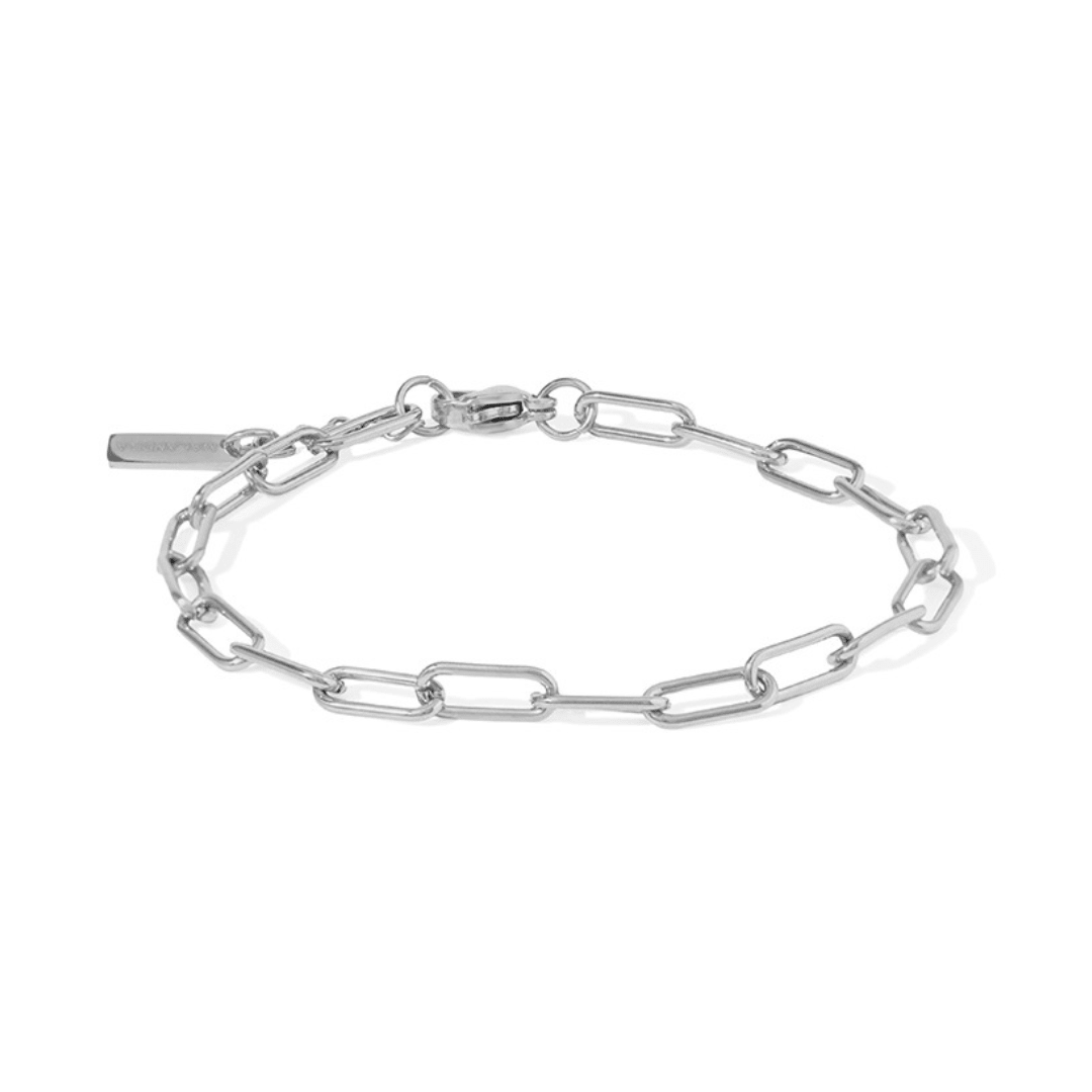 Silver Sleek Link Bracelet - PULSERAS - Malandra Jewelry - EYHP188.P