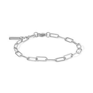 Silver Sleek Link Bracelet - PULSERAS - Malandra Jewelry - EYHP188.P