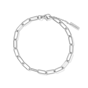 Silver Sleek Link Bracelet - PULSERAS - Malandra Jewelry - EYHP188.P