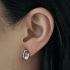 SILVER SOFT PEARL EARRINGS - ARETES - Malandra Jewelry - ZWA105.P-QX02732Y