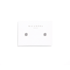 SILVER SPARK LUXE STUDS - ARETES - Malandra Jewelry - ZWA23.P - QX00880YX
