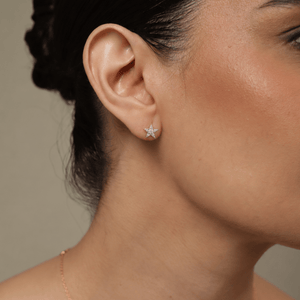 Silver Stardust Earrings Set - ARETES - Malandra Jewelry - ZYA3.P