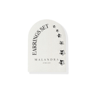 SILVER STARLIGHT EARRINGS SET - ARETES - Malandra Jewelry - ZWA68.P - QX01115