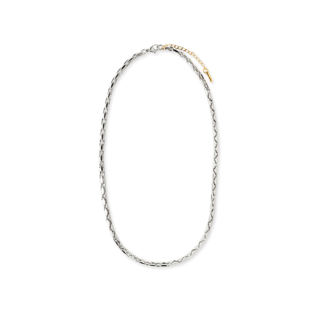 SILVER STYLED LINK CHAIN - COLLARES - Malandra Jewelry - FBC410 - HCD0005 - PL