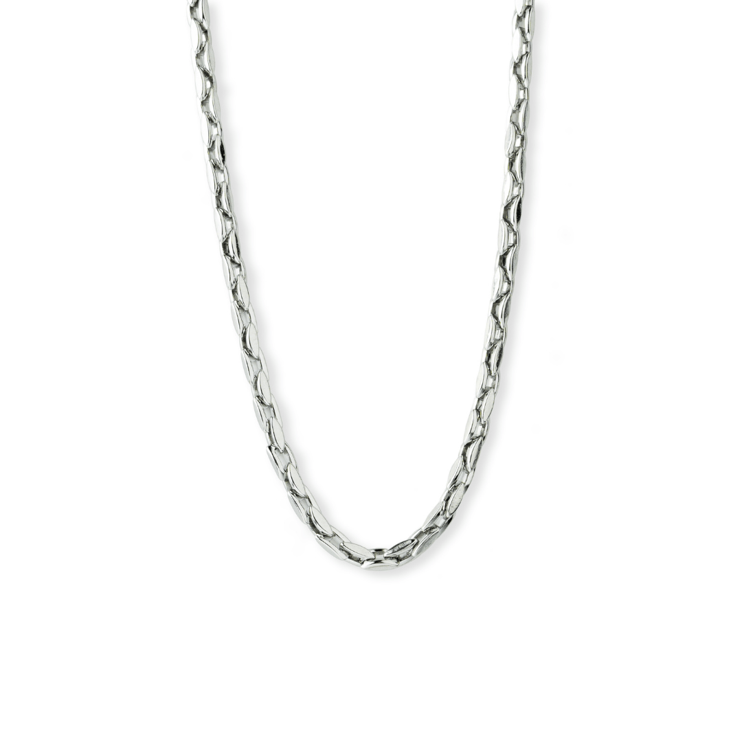 SILVER STYLED LINK CHAIN - COLLARES - Malandra Jewelry - FBC410 - HCD0005 - PL