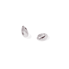 SILVER TEAR GLEAM HOOPS - ARETES - Malandra Jewelry - ZWA98.P-QX02465