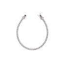 SILVER TENIS SERENA BRACELET - PULSERAS - Malandra Jewelry - EAWP52.P - AAB43 - 3mm - 16.5cm