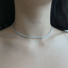 SILVER TENNIS LUX NECKLACE - COLLARES - Malandra Jewelry - EAWC93.P - MMB35