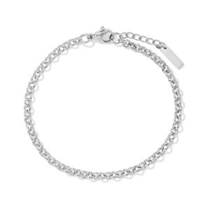 Silver Woven Link Bracelet - PULSERAS - Malandra Jewelry - EYHP189.P