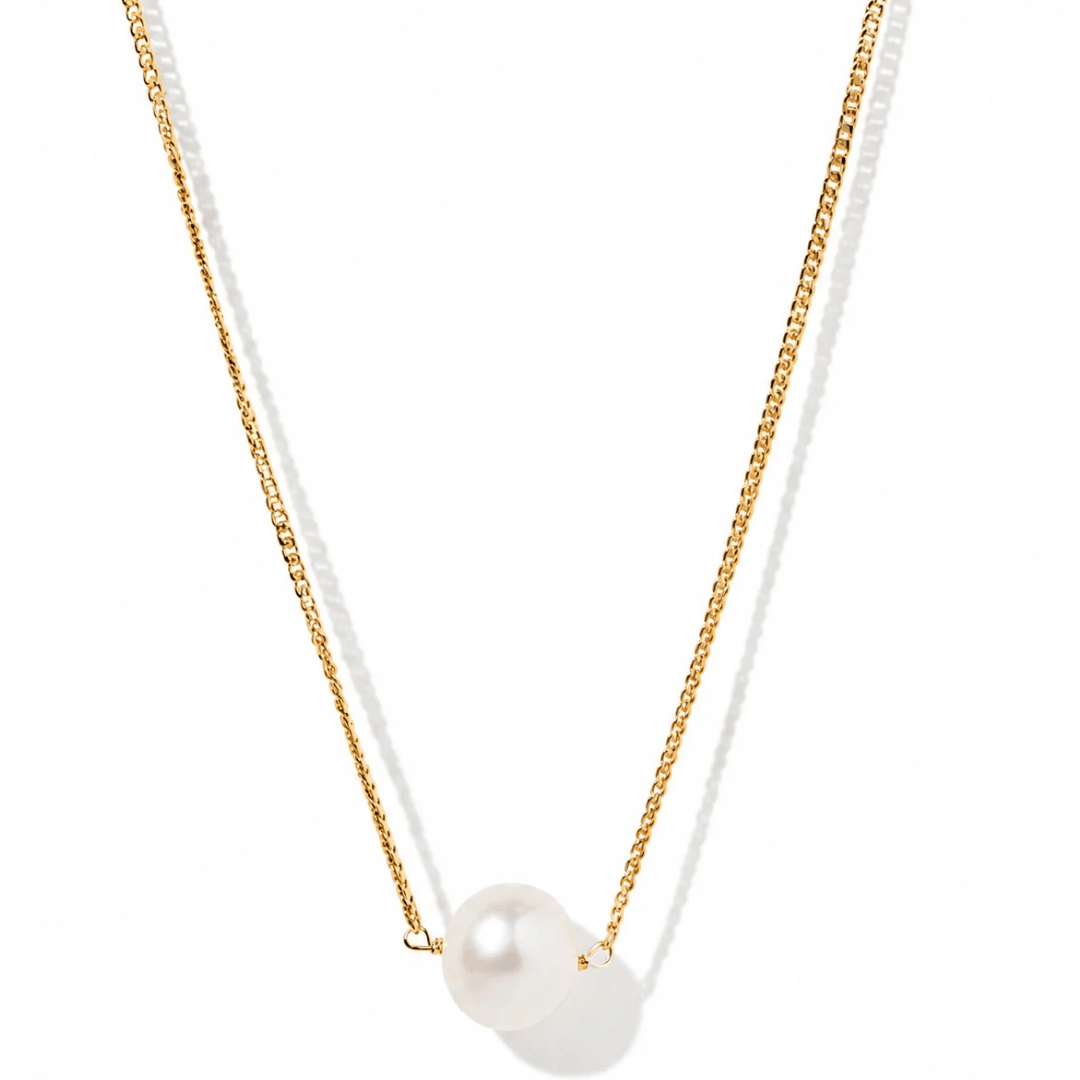 SINGLE PEARL DOTS NECKLACE - COLLARES - Malandra Jewelry - TC2083