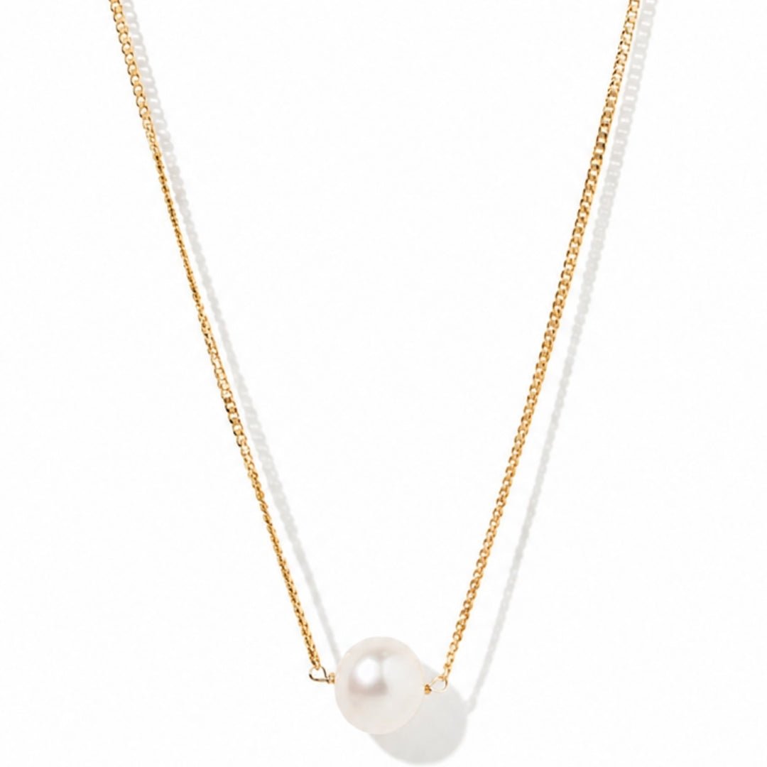 SINGLE PEARL DOTS NECKLACE - COLLARES - Malandra Jewelry - TC2083