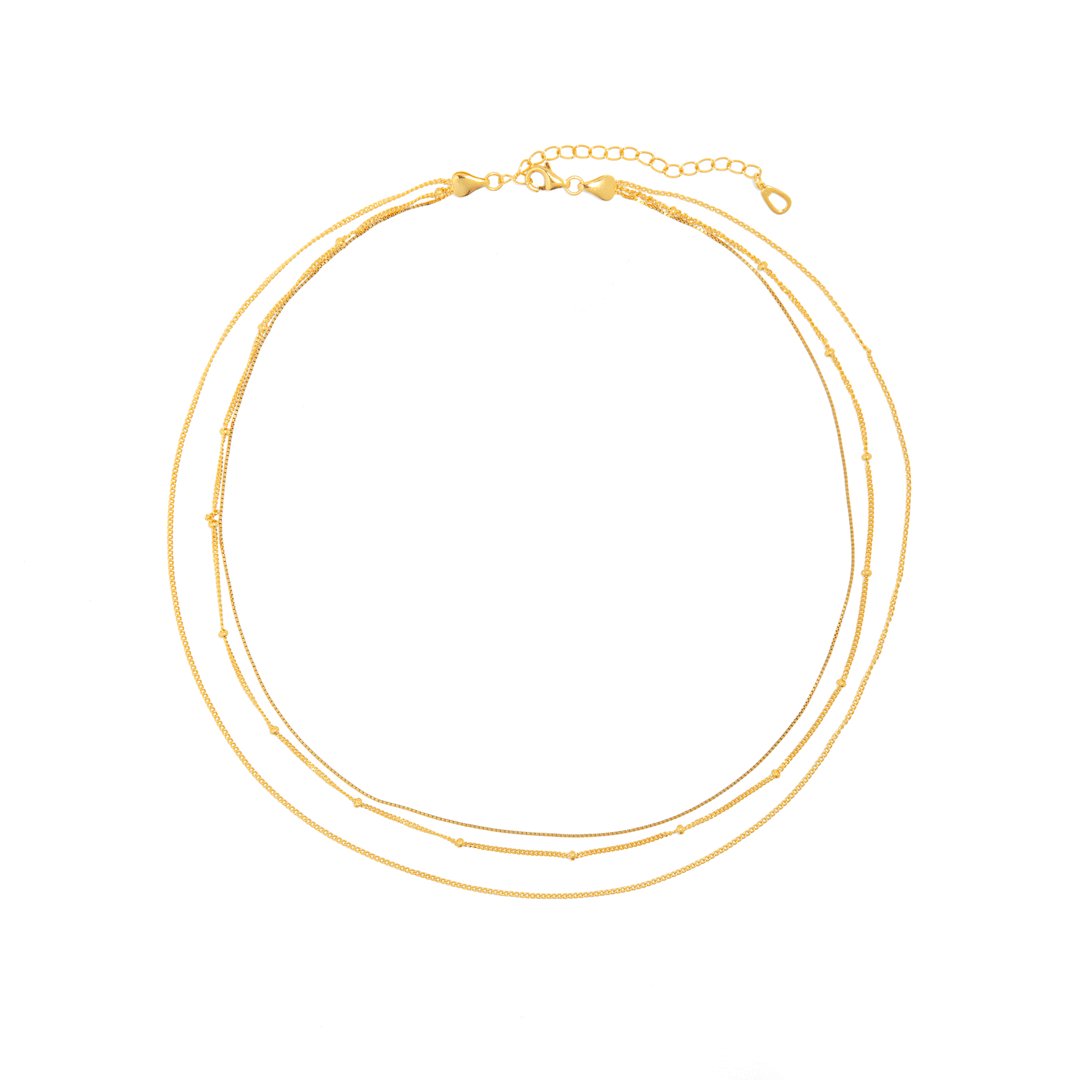 SKINNY LAYERABLE NECKLACE - COLLARES - Malandra Jewelry - EAWC15-AAE029-3