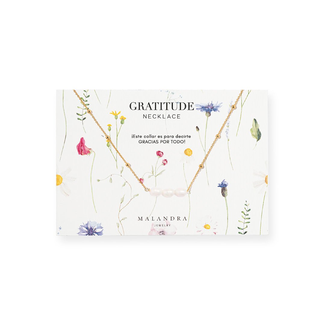 SKINNY TRIPLE PEARL NECKLACE - COLLARES - Malandra Jewelry - TC2100