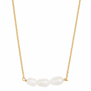 SKINNY TRIPLE PEARL NECKLACE - COLLARES - Malandra Jewelry - TC2100