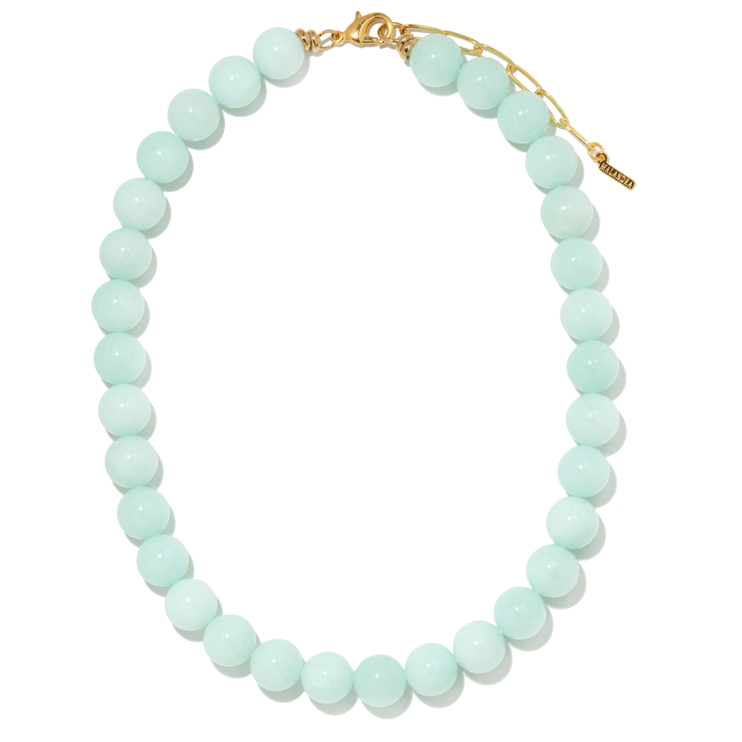 SKY ANGELITE TERRA NECKLACE - COLLARES - Malandra Jewelry - TC2506