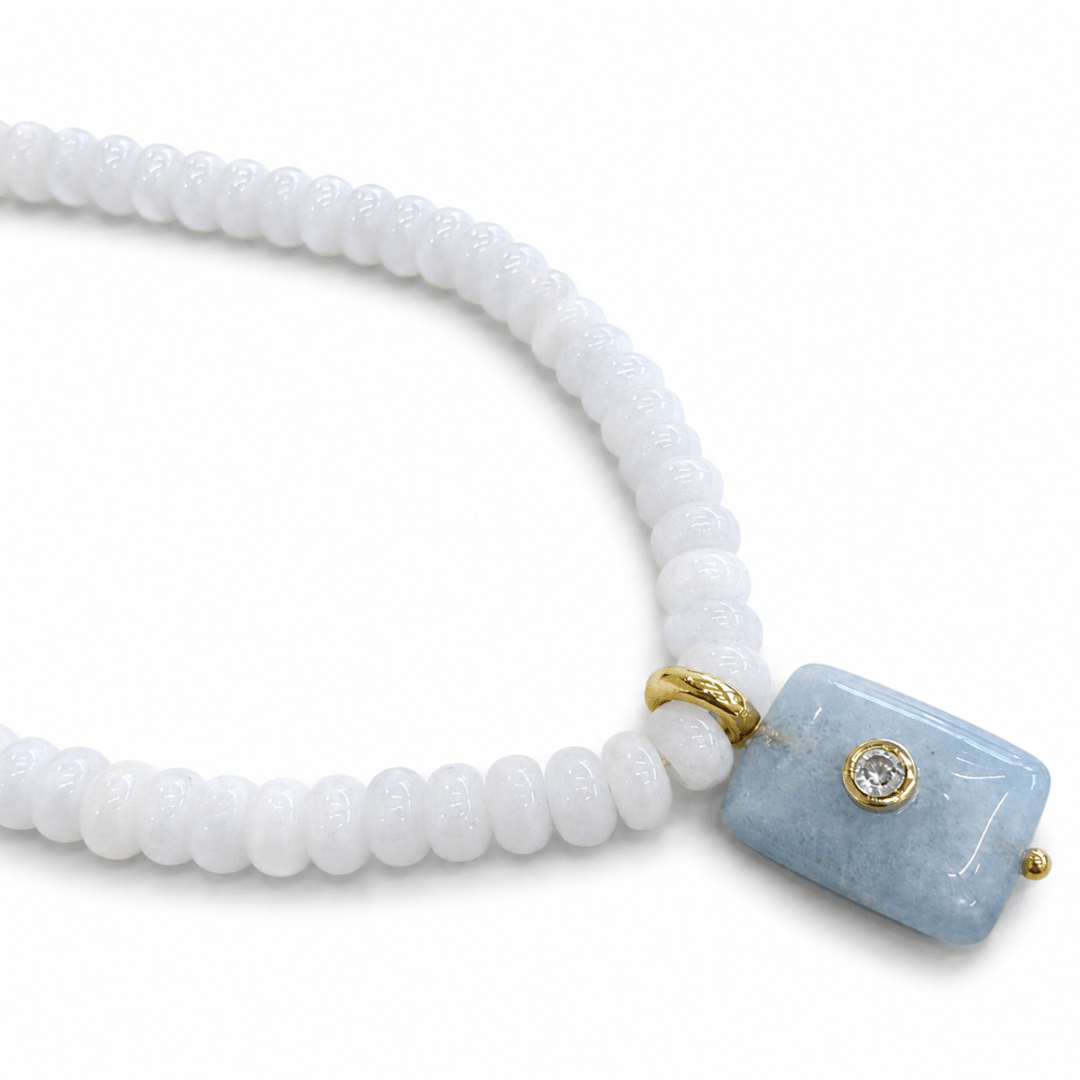 Sky Jasper Gaia Necklace - COLLARES - Malandra Jewelry - TC2604