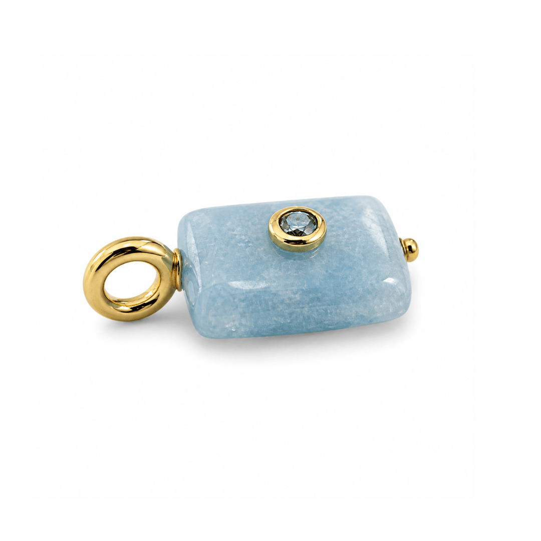 Sky Quartz Gaia Charm - DIJES - Malandra Jewelry - TD2629