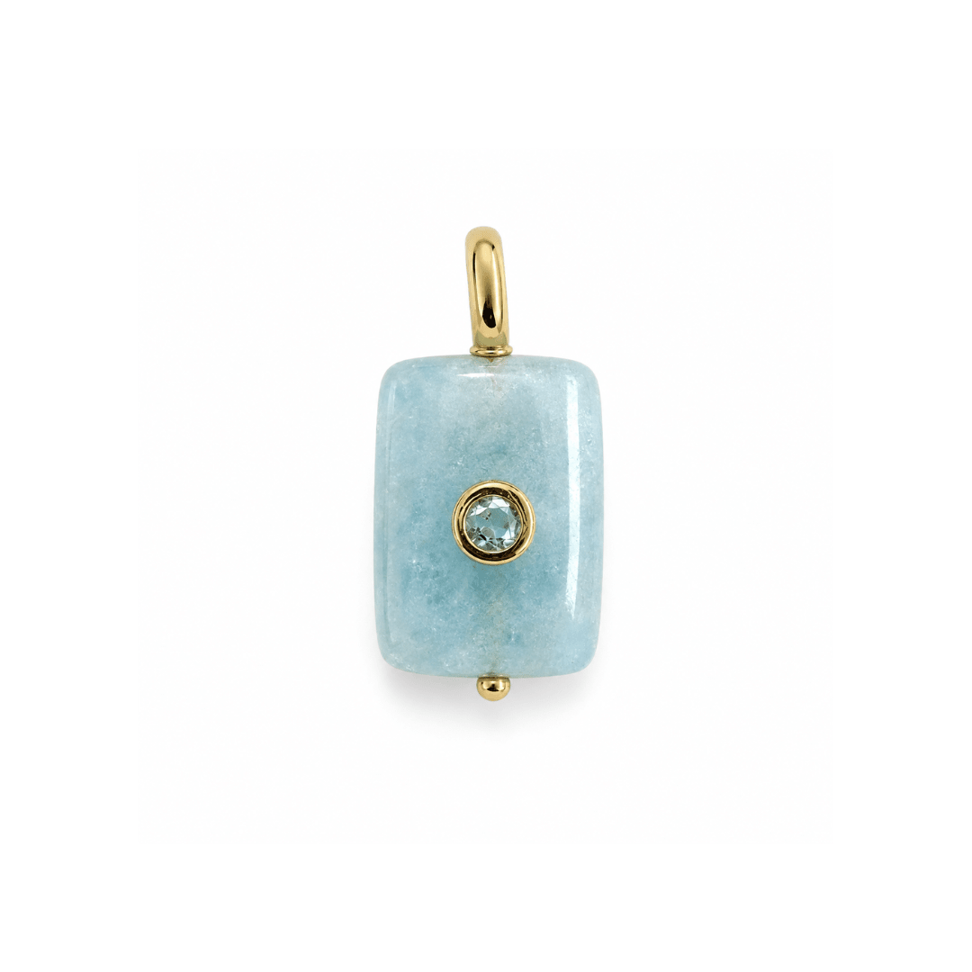 Sky Quartz Gaia Charm - DIJES - Malandra Jewelry - TD2629