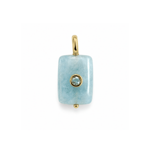 Sky Quartz Gaia Charm - DIJES - Malandra Jewelry - TD2629