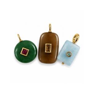 Sky Quartz Gaia Charm - DIJES - Malandra Jewelry - TD2629