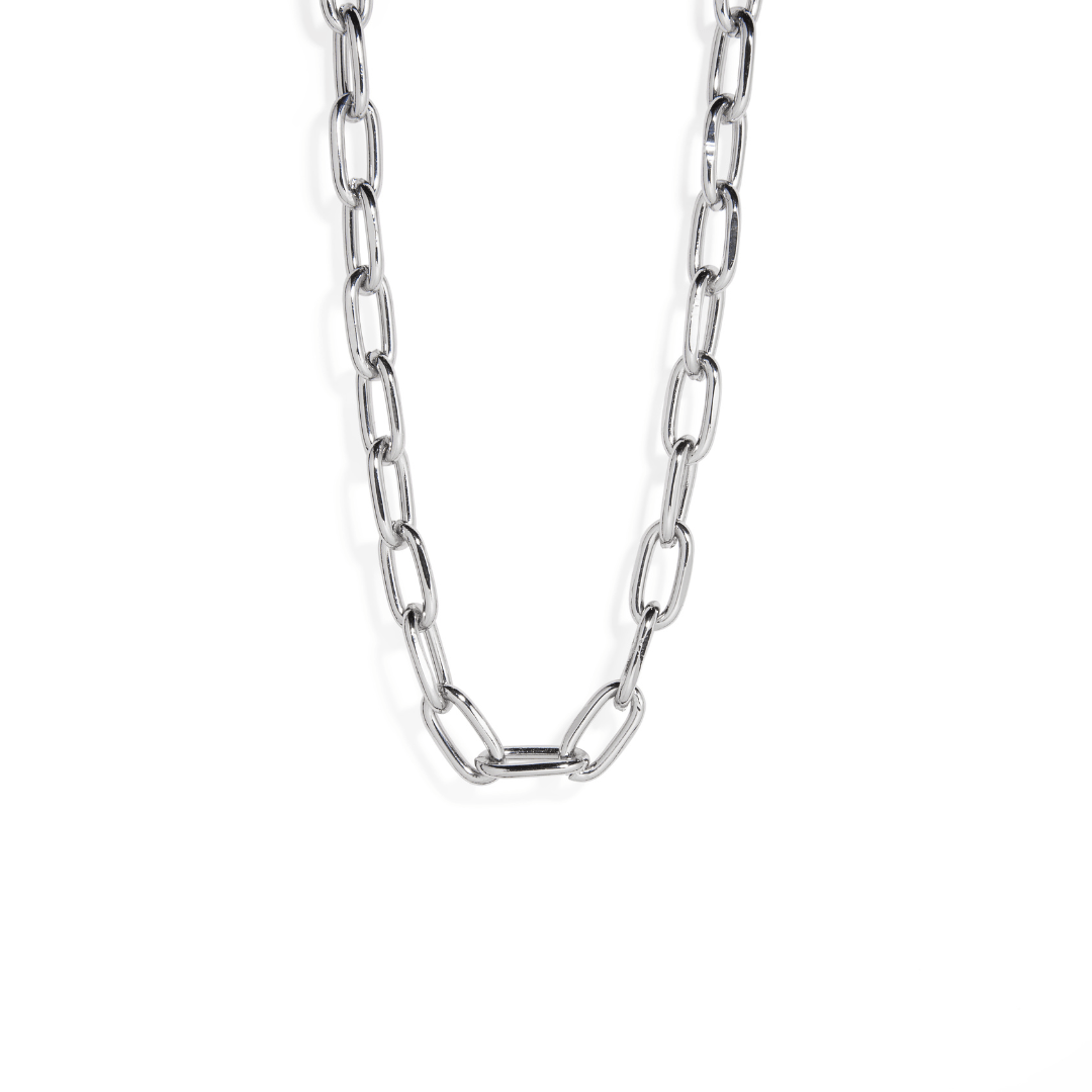 SLEEK SILVER CHAIN - COLLARES - Malandra Jewelry - TC1826