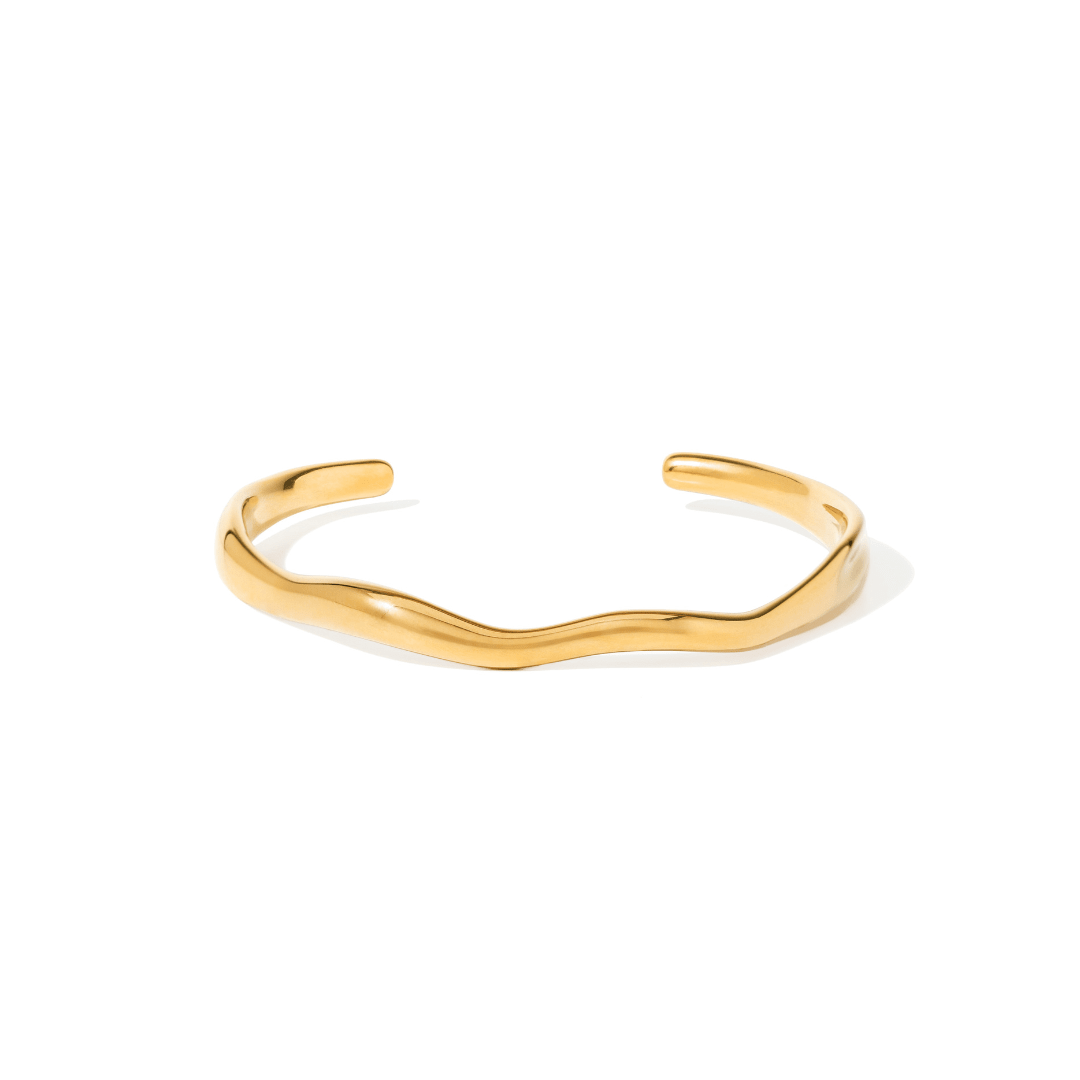 SMOOTH CURVE BRACELET - ARETES - Malandra Jewelry - EUWP376-JDB2405015