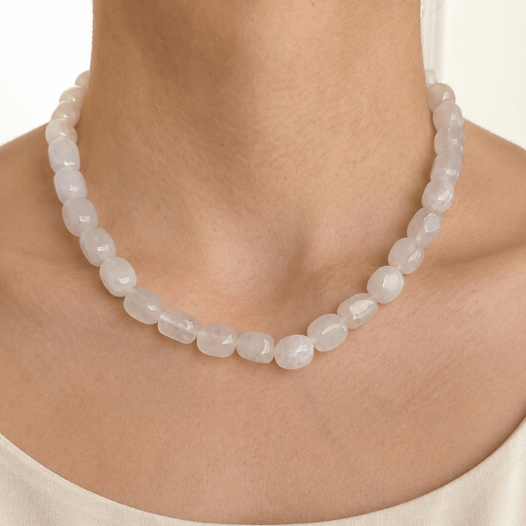 Snow Agate Terra Necklace - COLLARES - Malandra Jewelry - TC2626